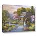ArtWall Spring At The Mill Gallery Wrapped Canvas Metal in Blue/Green | 24 H x 32 W x 2 D in | Wayfair 4kim026a2432w
