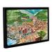 ArtWall Vernazza A Dream Of Romantic Italy Gallery Wrapped Floater-Framed Canvas in Green/Red | 12 H x 18 W x 2 D in | Wayfair 0ble197a1218f