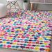 72 x 48 x 0.25 in Rug - Harriet Bee Mira Dotted Striped Shag Multi Colored Area Rug Polypropylene | 72 H x 48 W x 0.25 D in | Wayfair