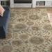 Blue/Brown 108 x 0.63 in Area Rug - Langley Street® Elsberry Floral Handmade Tufted Demin/Light Gray/Tan Area Rug | 108 W x 0.63 D in | Wayfair