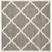 Gray/White 84 x 0.4 in Area Rug - Lark Manor™ Ammundsen Geometric Dark Gray/Beige Indoor/Outdoor Area Rug, Synthetic | 84 W x 0.4 D in | Wayfair