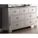 Rosdorf Park Craddock 7 Drawer Double Dresser Wood in Brown/Gray | 34 H x 57 W x 15 D in | Wayfair 85CFE5D35ECB4BA7A9116E9110B6CB37