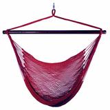 Arlmont & Co. Artesha Polyester Chair Hammock Polyester in Indigo | 48 H x 44 W x 36 D in | Wayfair EEDE89DFD28D421E94A91871DAC866F8