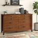 Winston Porter Richon 6 Drawer Double Dresser Wood in Brown | 33.898 H x 57.795 W x 18.504 D in | Wayfair 5689C9B758C347538E7A02BCA0C4049C