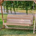 Union Rustic Cuadra Porch Swing Wood/Solid Wood in Brown | 24 H x 69 W x 23 D in | Wayfair 1149AB7D19A24ACE844457D0081AAF37