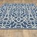 Blue/Navy 22 x 0.15 in Area Rug - Lark Manor™ Deltana Geometric Navy/Beige Indoor/Outdoor Area Rug, Polypropylene | 22 W x 0.15 D in | Wayfair