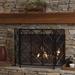 Winston Porter Pritchard Iron Fireplace Screen Iron in Black | 30.2 H x 48.5 W x 0.75 D in | Wayfair BE290CBDD37E4FEEA5D995C80F091EA6