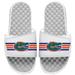Men's ISlide White Florida Gators Varsity Stripes Slide Sandals