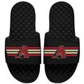 Men's ISlide Black Arizona Diamondbacks Varsity Stripes Slide Sandals