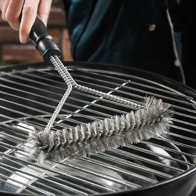 Brosse à livres en acier inoxydable accessoire de cuisine antiadhésif pour BBQ