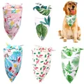 Bandana lavable pour chien et chat grand accessoire pour chien écharpe avec nœud papillon imprimé