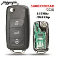 Jingyuqin – clé de voiture à distance 434Mhz pour VW VOLKSWAGEN Caddy Eos Golf Jetta Polo Scirocco