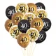 Chicinlife-Ballons joyeux anniversaire en latex pour adultes 30 40 50 60 avec confettis décor