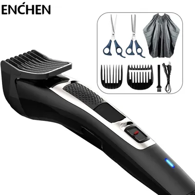 ENCHEN-Kit de tondeuse à cheveux électrique sans fil Sharp3S pour hommes tondeuse à cheveux