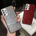 Étui de téléphone à paillettes et diamants bling-bling coque pour OPPO A53 2020 A15 A83 A3S A7 F9