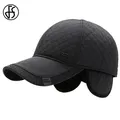 Casquette de baseball élastique à carreaux pour hommes et femmes casquettes à oreillettes