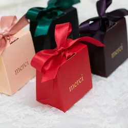Coffret cadeau Merci pour la Saint Valentin boîtes à chocolat en papier emballage pour faveurs de