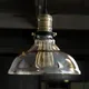 Lampe Suspendue Ronde en Verre de Style Industriel Luminaire Décoratif d'Nik Idéal pour un Loft