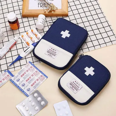 Trousse de premiers soins portable accessoires de voyage trousse de premiers soins d'urgence sac