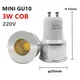 Ampoule LED GU10 COB Mini MR16 Spot Blanc Chaud à Intensité Variable 3W 35mm Remplace l'Halogène