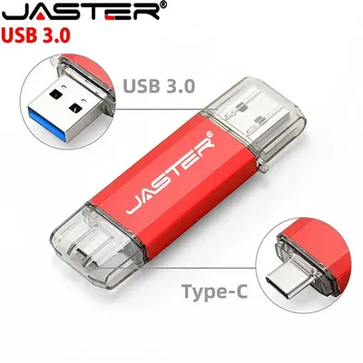 JASTER – clé USB 3.0 OTG type-c support à mémoire de 64GB 32GB lecteur Flash haute vitesse pour
