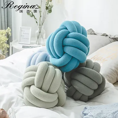 REGHR-Oreiller boule nœud créatif surdimensionné décoration de chambre à coucher jouet animal de