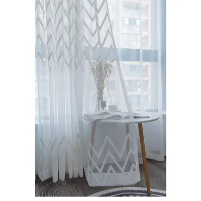 Rideau de fenêtre menstruel en tulle type européen produit pour salon et chambre à coucher