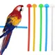 Cage à oiseaux en plastique H7ED support de perche Finch à oiseaux plate-forme Cage à perruches