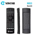 Télécommande intelligente MX3 Pro 2.4G clavier sans fil gyroscope IR pour Android TV Box T9 X96