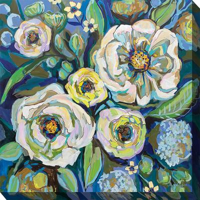 COOL BLUE OUTDOOR ART 24X24 by West of the Wind in Multi