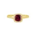 Belk & Co 1.15 Ct. T.w. Lab Created Ruby And Lab Created White Sapphire Ring In 10K Yellow Gold, 7