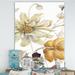 East Urban Home Fields of Gold Watercolor Flower I - Wrapped Canvas Painting Print Canvas, Wood in Gray/White/Yellow | 20 H x 12 W x 1 D in | Wayfair