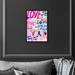 Oliver Gal Typography & Quotes Love In Many Forms Love Quotes & Sayings - Textual Art on Canvas in Black/Blue/Pink | 15 H x 10 W x 1.5 D in | Wayfair