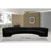 Black Sectional - Wade Logan® Edinger 183" Wide Velvet Symmetrical Modular Corner Sectional Velvet | 33 H x 183 W x 124 D in | Wayfair