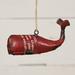 The Holiday Aisle® Metal Whale Hanging Figurine Ornament Metal in Red | 2.75 H x 5.25 W x 2.75 D in | Wayfair 1F014BA6635747B9B67685523E594CCA