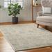 Gray/White 63 x 0.61 in Area Rug - Ophelia & Co. Rosaline Oriental Ivory/Sand Beige Area Rug Polyester | 63 W x 0.61 D in | Wayfair