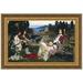 Vault W Artwork St. Cecilia, 1895 by John William Waterhouse Framed Painting Print Canvas in Blue/Green/Red | 13.75 H x 17.25 W x 2 D in | Wayfair