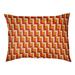 East Urban Home Escala Designer Rectangle Cat Bed Fleece in Red/Orange/Brown | 5 H x 29.5 W x 19.5 D in | Wayfair 4C64FD1AE43D4C4183DAE24DC3BDED75