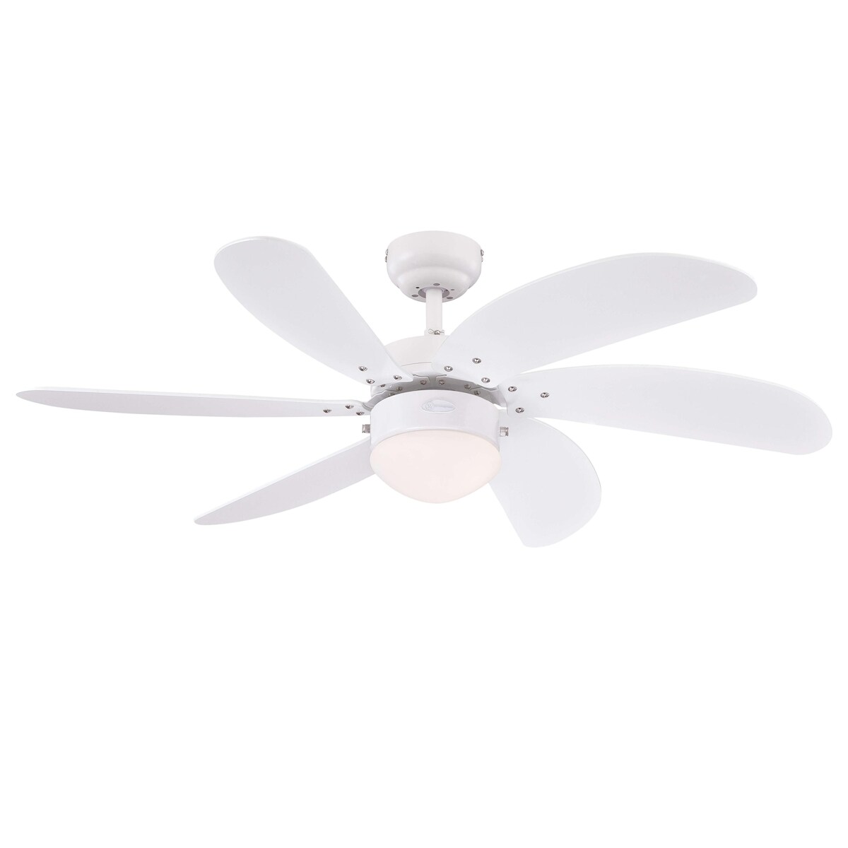 Westinghouse Deckenventilator Turbo Swirl Weiß 105 cm mit Licht 105 Image