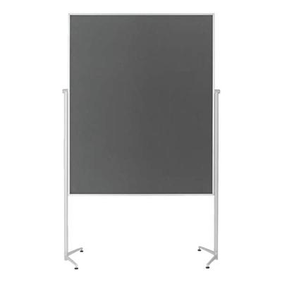 Moderationswand »evolution plus« Filz 120/150 cm grau, Magnetoplan, 210 cm