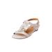 Wide Width Women's The Carina Slingback by Comfortview in Silver (Size 10 1/2 W)