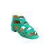 Extra Wide Width Women's The Lana Sandal by Comfortview in Tropical Emerald (Size 9 WW)
