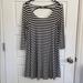 American Eagle Outfitters Dresses | American Eagle Black And White Long Sleeve Dress | Color: Black/White | Size: M