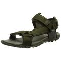 camel active Men's Trek Sandal, Green, 7.5 UK