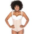 Salome 0419 Post Surgery Girdle Body Shaper Butt Lifter Postnatal Shapewear Slimming Bodysuit Fajas Colombianas Adelgazantes Reductoras Beige XS