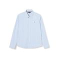 Tommy Hilfiger Boy's Essential Stripe Oxford L/S Shirt, Blue, 4