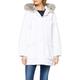Tommy Hilfiger Women's Miller Insulated Parka Coat, White (White YBR), One Size (Size:S-M)