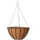 Gardman Hanging Basket 16" inch (40cm) Black With Chain & Liner (4)