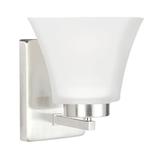 Wade Logan® Cassidie 1-Light Dimmable Bath Sconce, Glass in Gray | 7.75 H x 5 W x 6.13 D in | Wayfair A717127A7E80497993E828AB1B120FC8