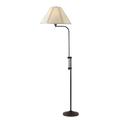 Rosdorf Park Deluca 21" Black Buffet Lamp Metal/Fabric in Brown | 21 H x 22 W x 19 D in | Wayfair 61CE198C161A42879B0F69F7F54EBF71